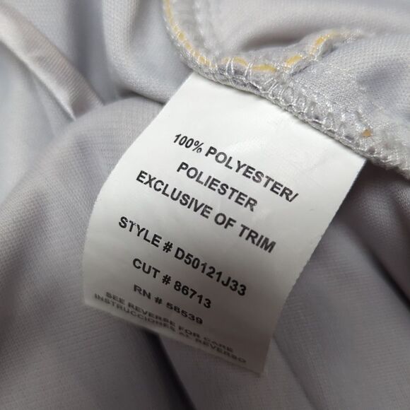 Speechless Junior's light gray Chiffon Pleated Bust spaghetti strap mini Dress - Picture 6 of 7